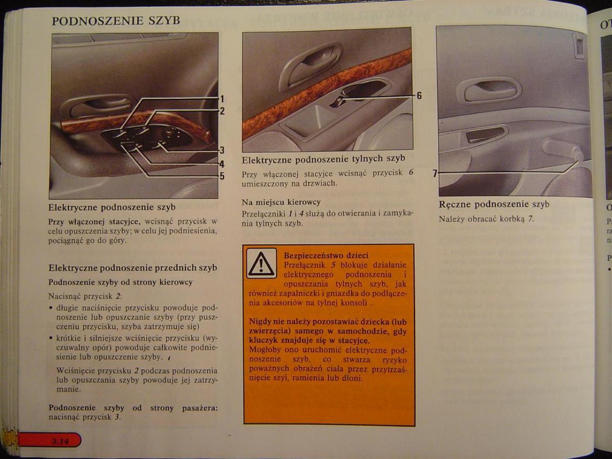 Renault Safrane I instrukcja obslugi / page 70