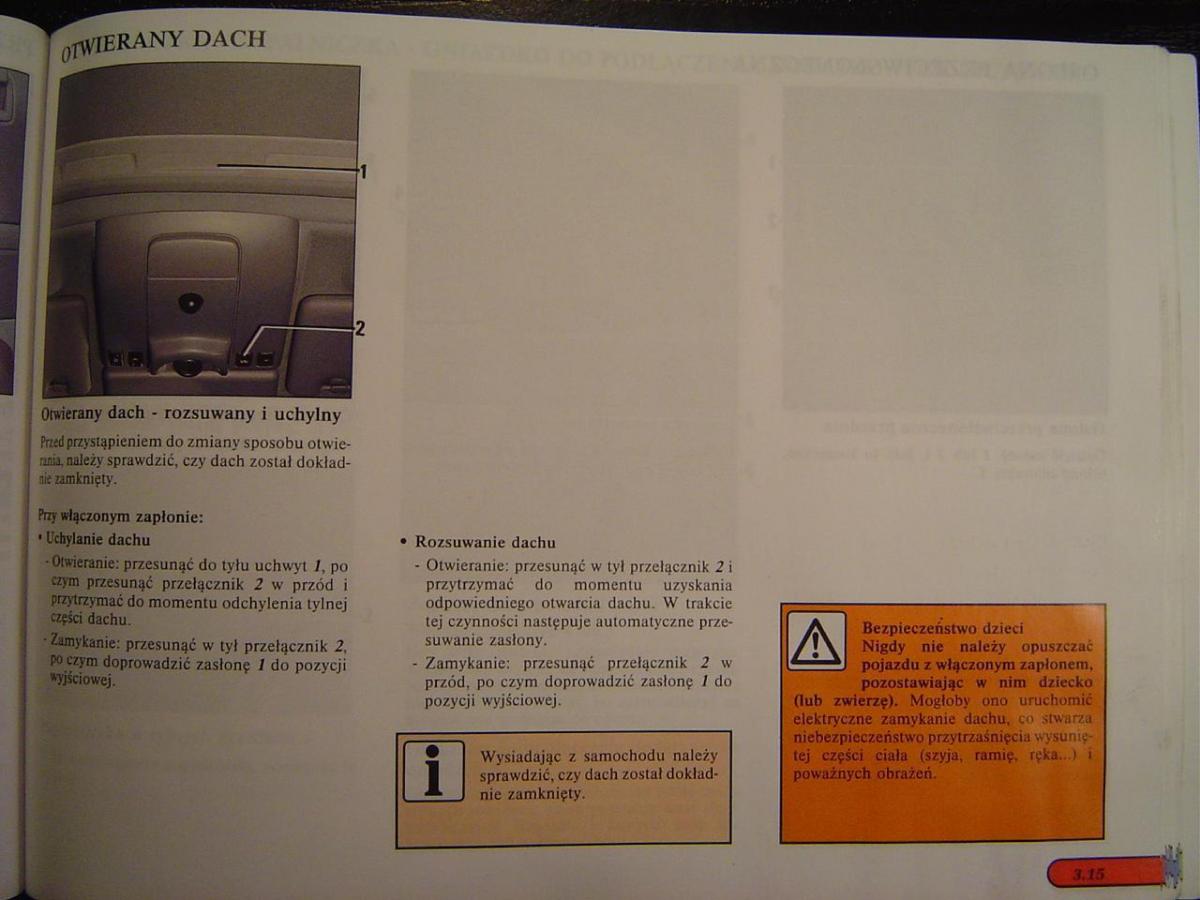 Renault Safrane I instrukcja obslugi / page 71