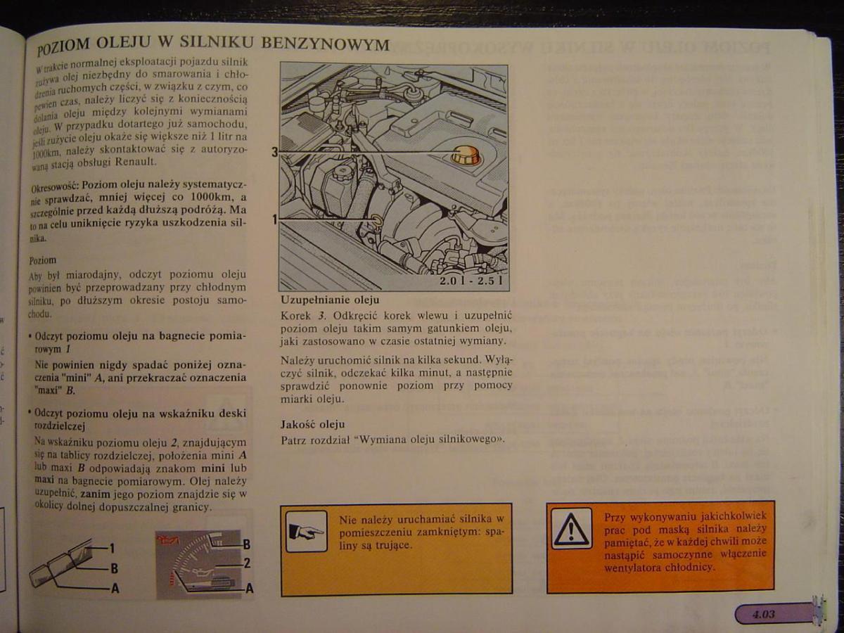 Renault Safrane I instrukcja obslugi / page 81