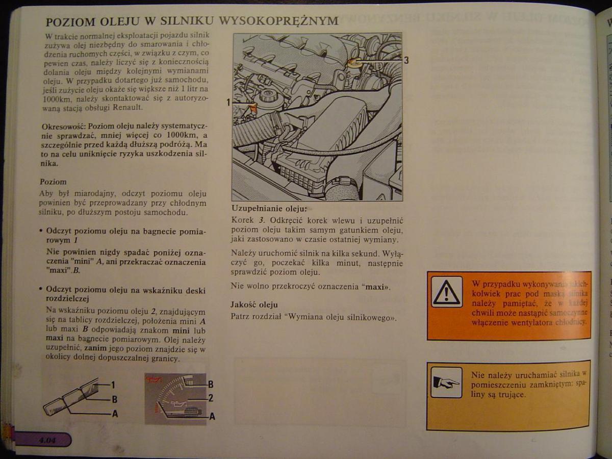 Renault Safrane I instrukcja obslugi / page 82