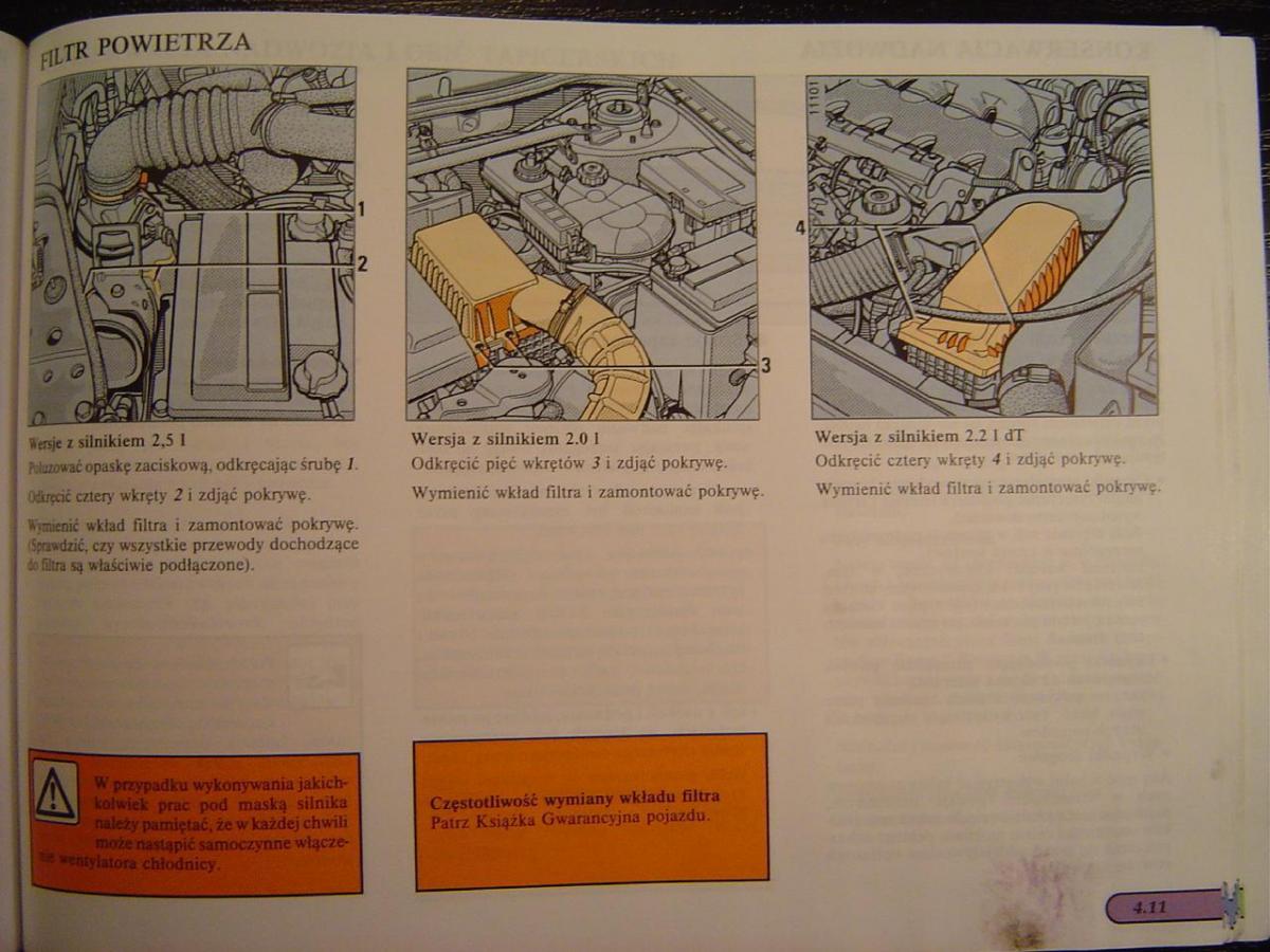 Renault Safrane I instrukcja obslugi / page 89