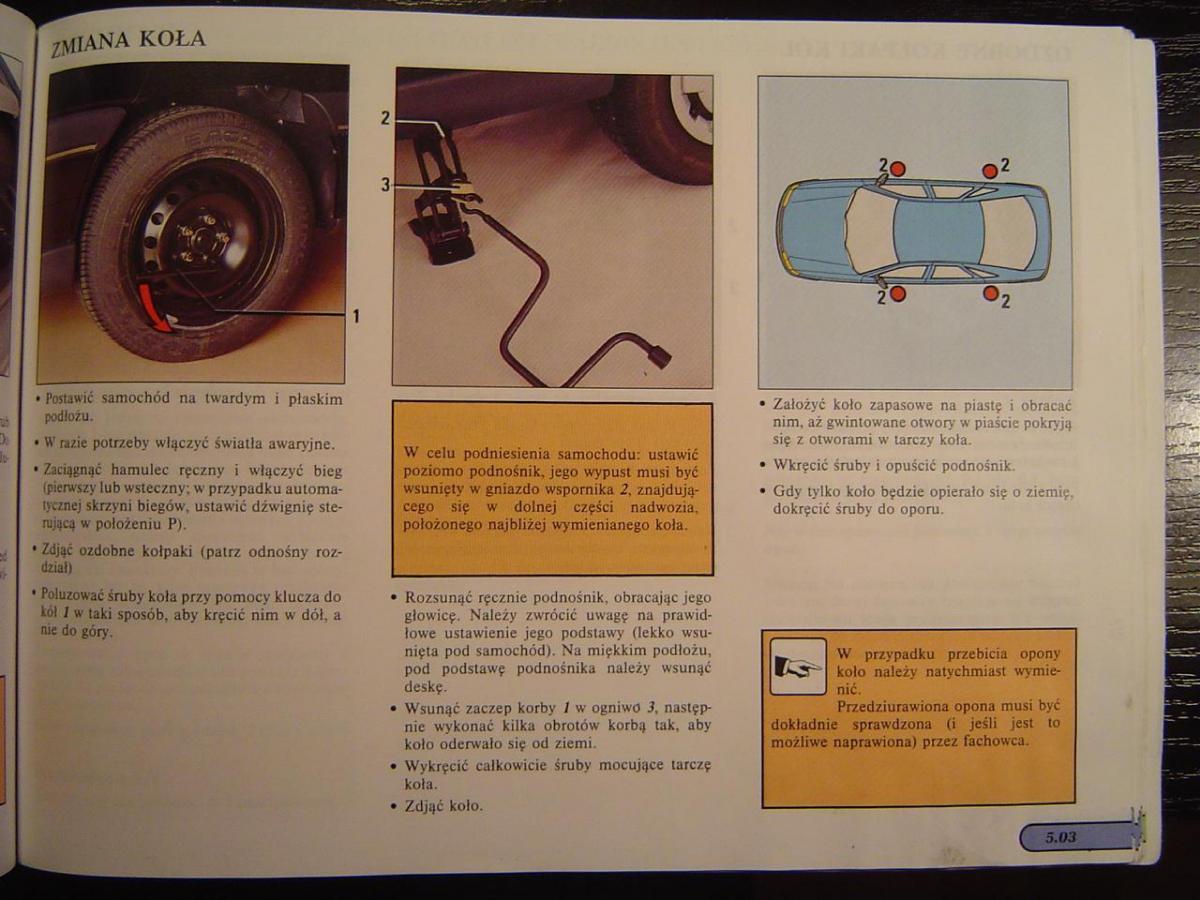Renault Safrane I instrukcja obslugi / page 94