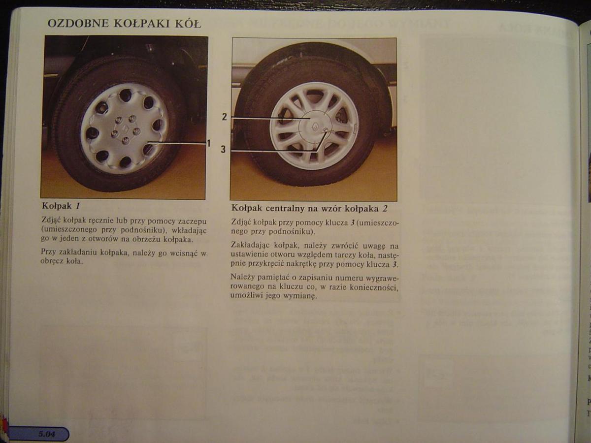 Renault Safrane I instrukcja obslugi / page 95