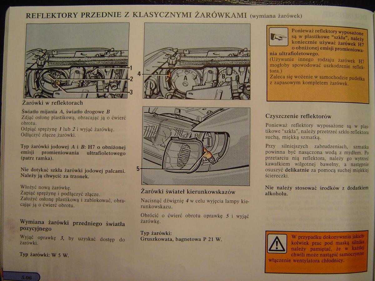 Renault Safrane I instrukcja obslugi / page 97