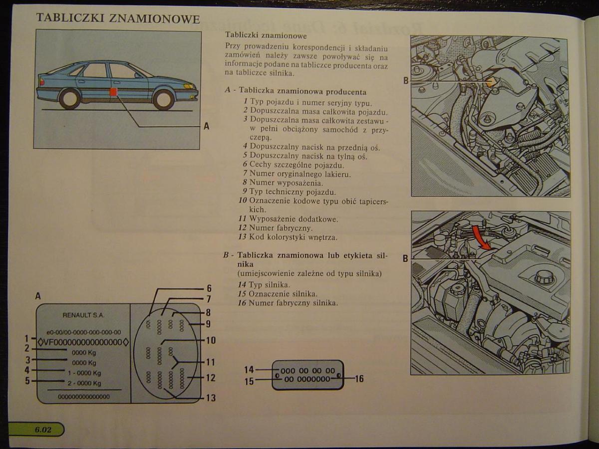 Renault Safrane I instrukcja obslugi / page 119