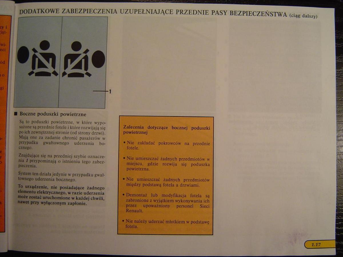 Renault Safrane I instrukcja obslugi / page 23