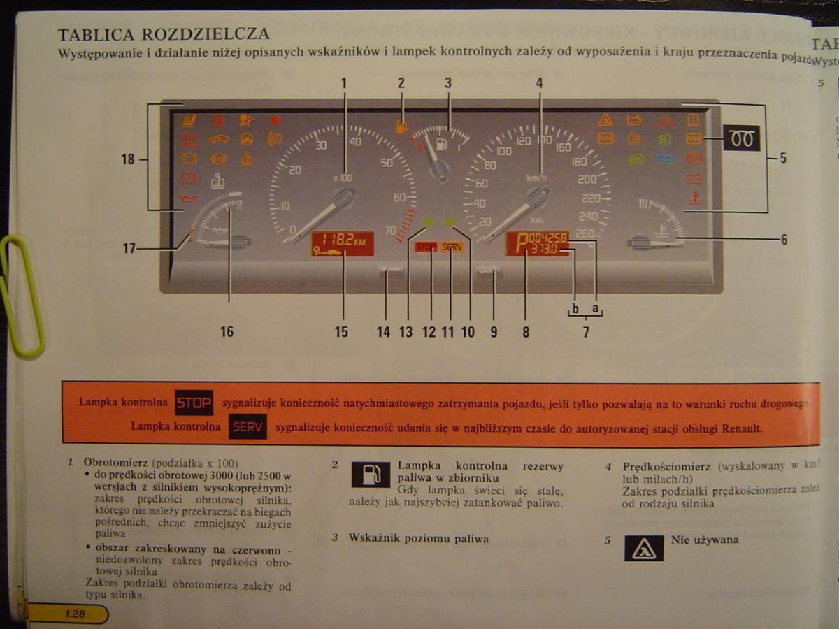 Renault Safrane I instrukcja obslugi / page 34