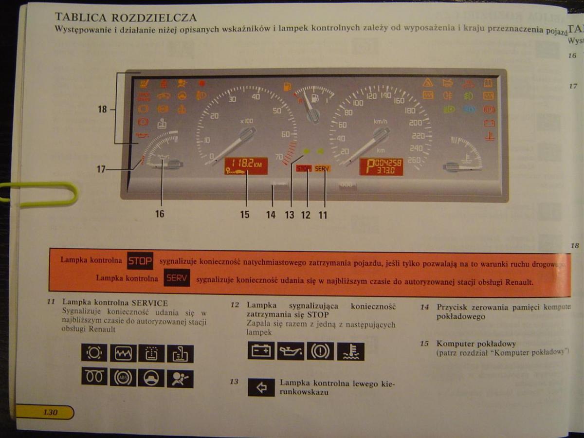 Renault Safrane I instrukcja obslugi / page 36