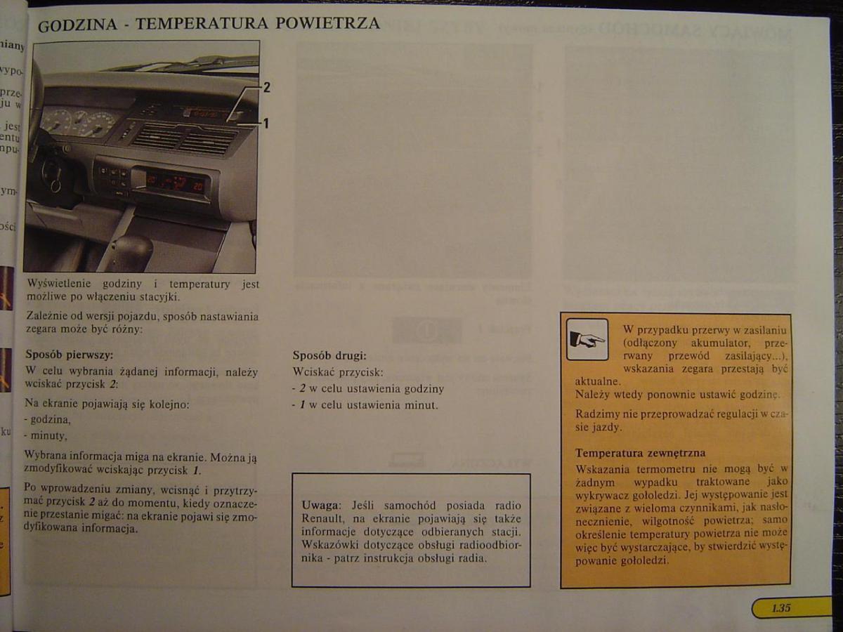 Renault Safrane I instrukcja obslugi / page 40