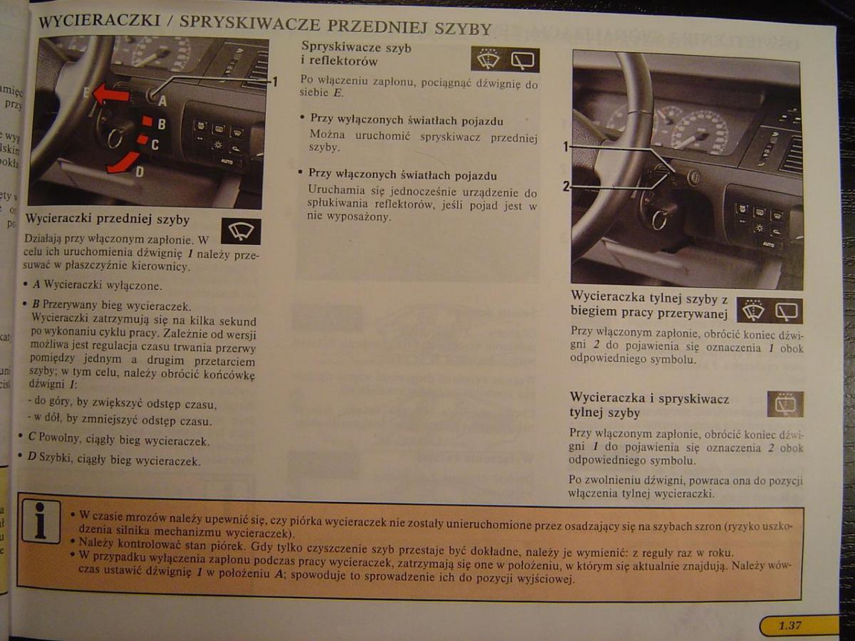 Renault Safrane I instrukcja obslugi / page 42