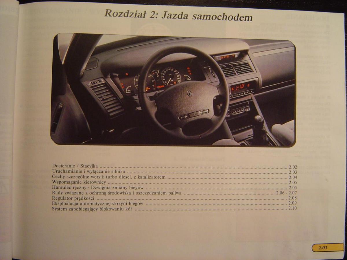 Renault Safrane I instrukcja obslugi / page 47