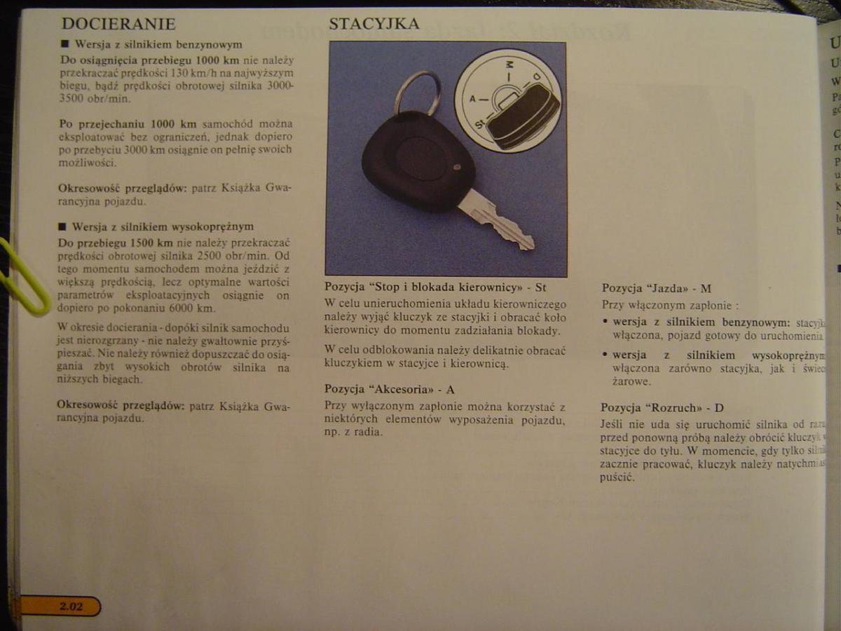 Renault Safrane I instrukcja obslugi / page 48