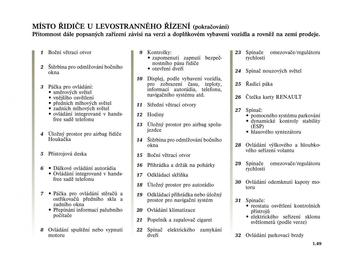 Renault Vel Satis instrukcja obslugi / page 59