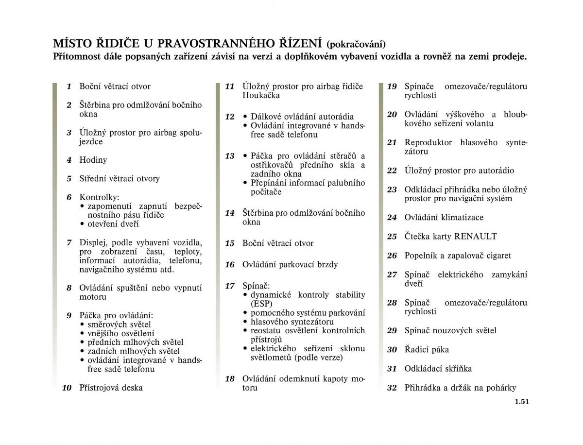 Renault Vel Satis instrukcja obslugi / page 61