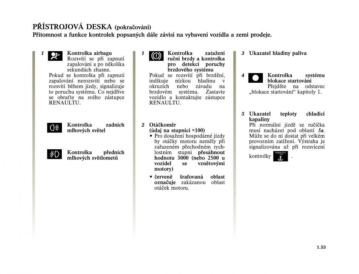 Renault Vel Satis instrukcja obslugi / page 63