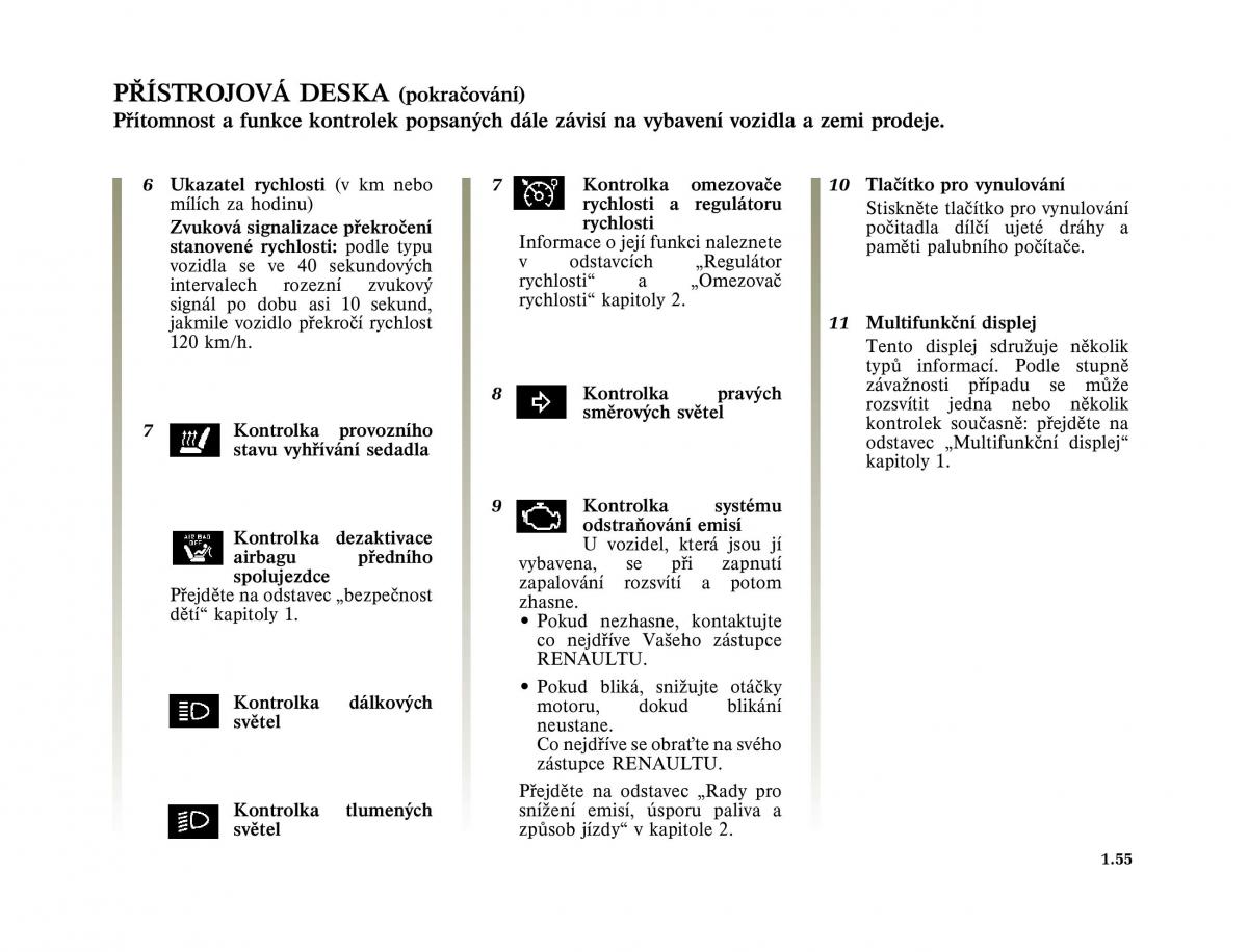 Renault Vel Satis instrukcja obslugi / page 65