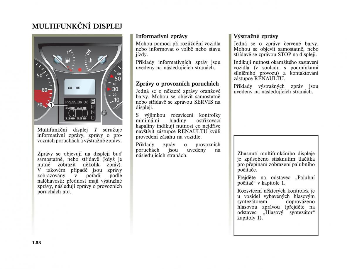 Renault Vel Satis instrukcja obslugi / page 68