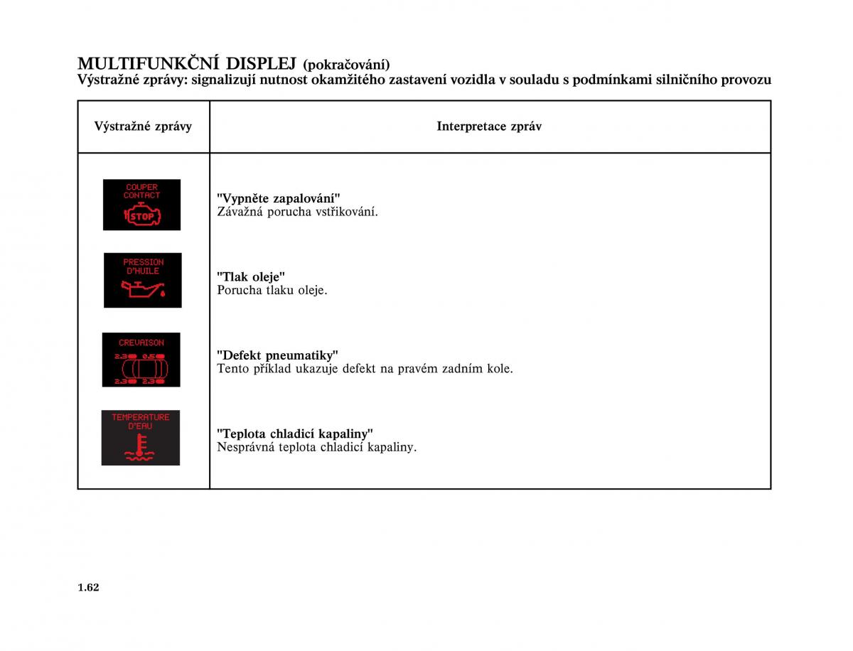 Renault Vel Satis instrukcja obslugi / page 72