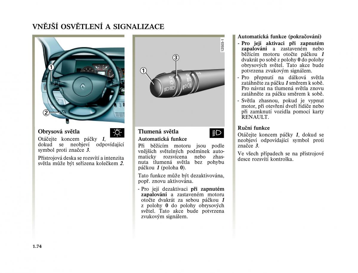 Renault Vel Satis instrukcja obslugi / page 84