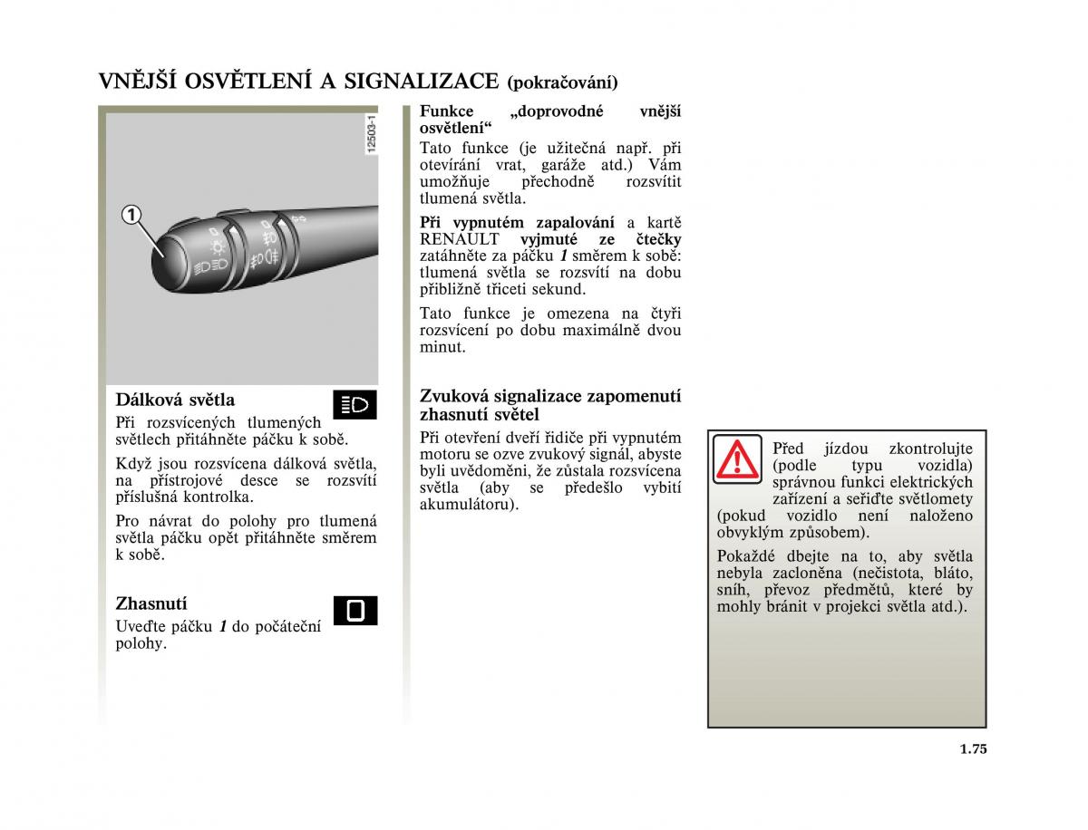 Renault Vel Satis instrukcja obslugi / page 85