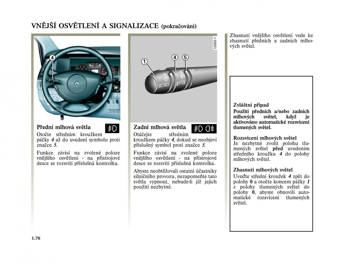 Renault Vel Satis instrukcja obslugi / page 86