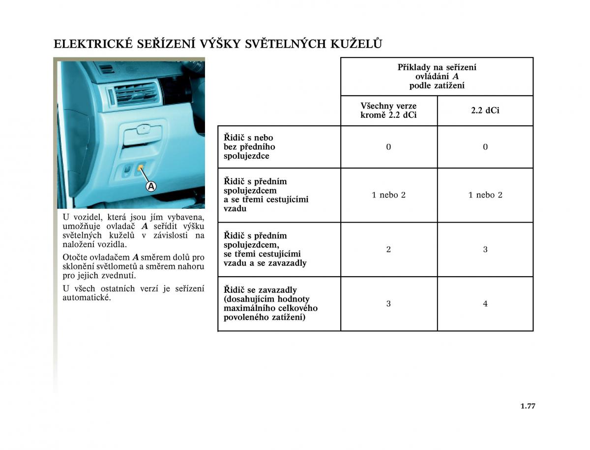 Renault Vel Satis instrukcja obslugi / page 87