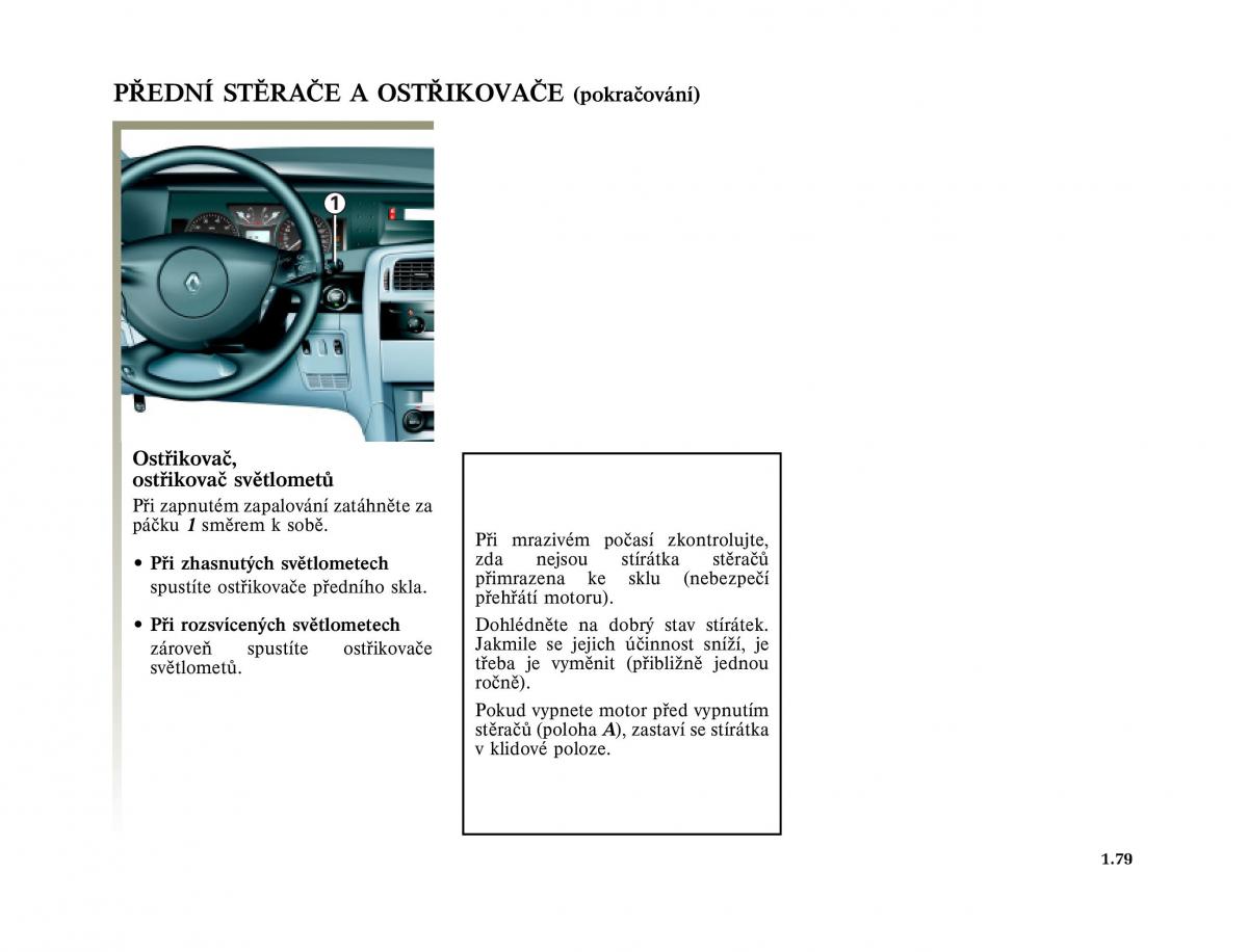 Renault Vel Satis instrukcja obslugi / page 89