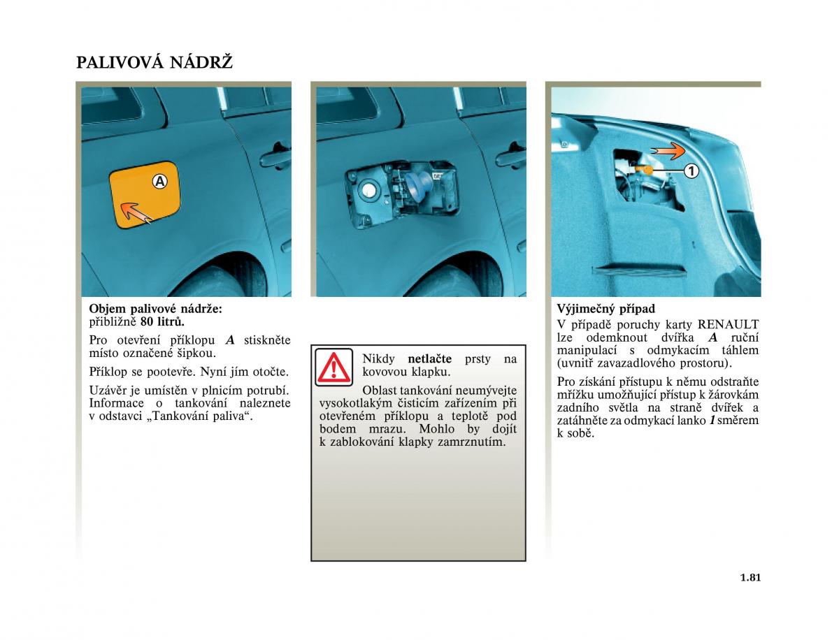 Renault Vel Satis instrukcja obslugi / page 91