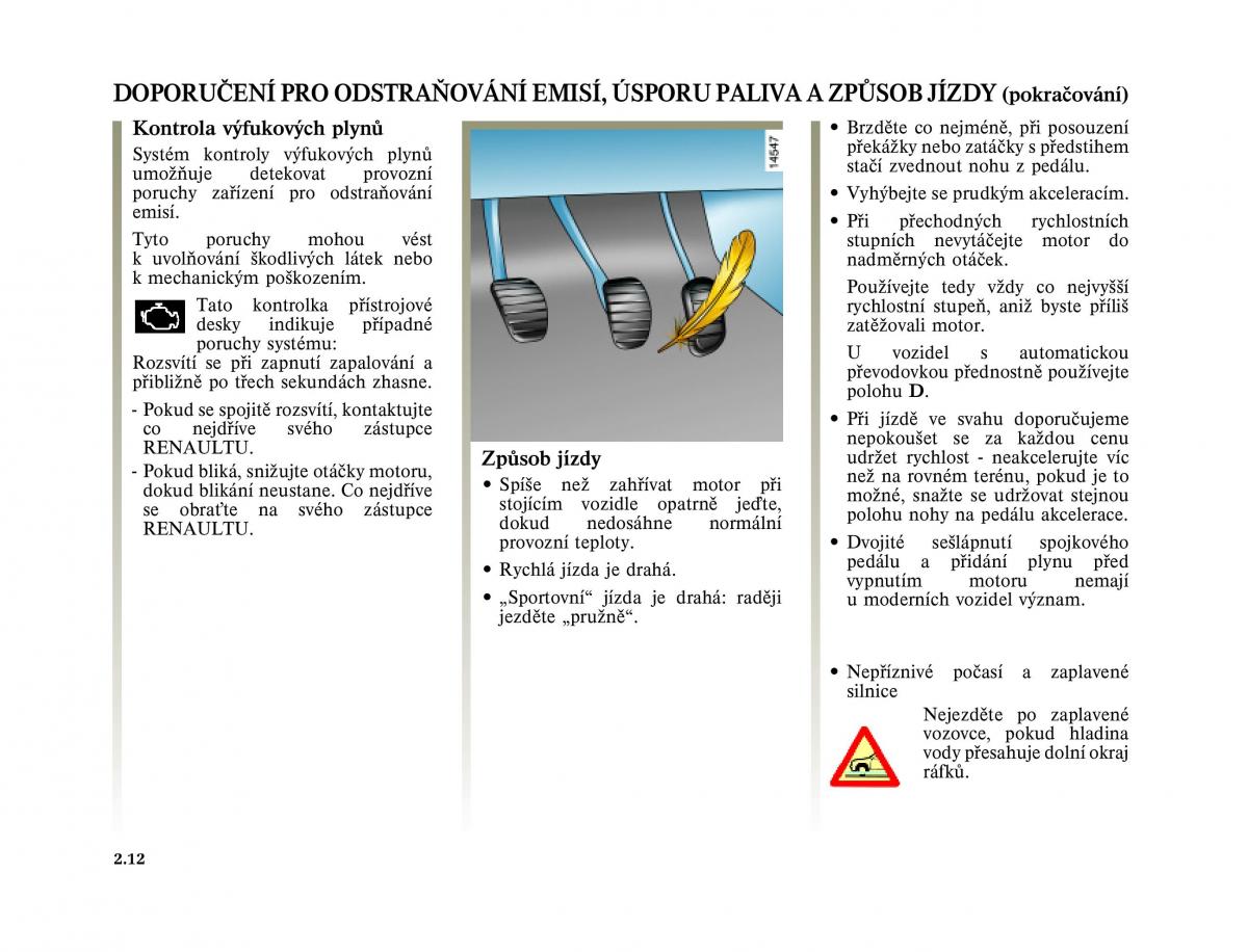 Renault Vel Satis instrukcja obslugi / page 106