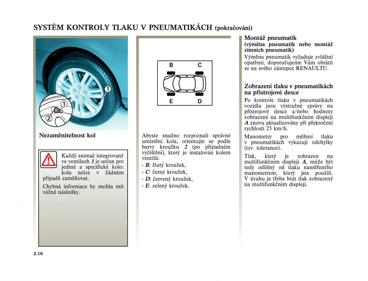 Renault Vel Satis instrukcja obslugi / page 110