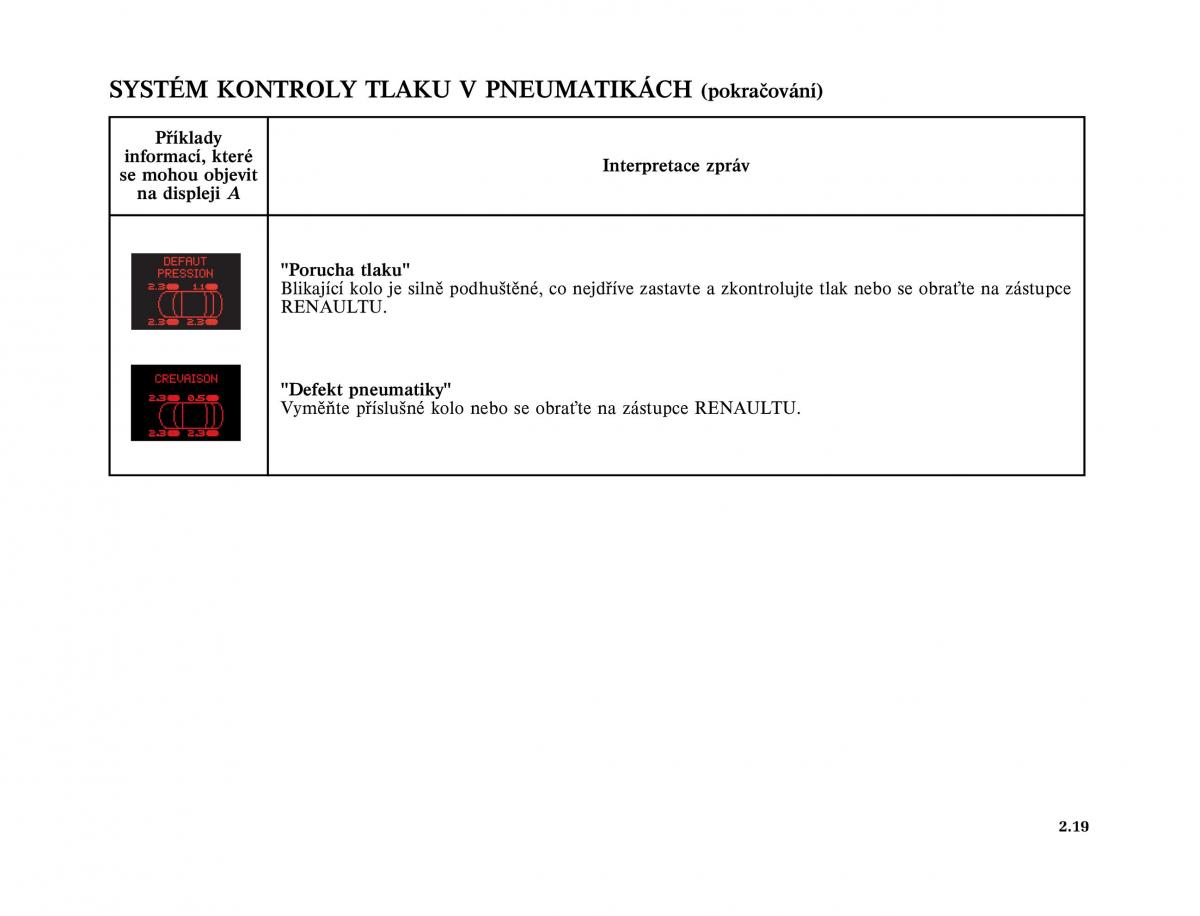 Renault Vel Satis instrukcja obslugi / page 113