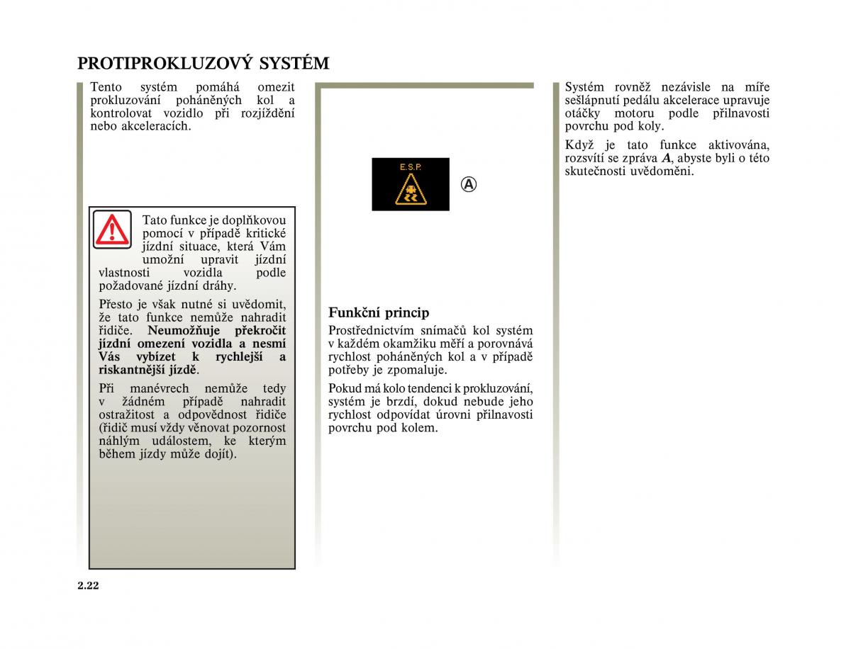 Renault Vel Satis instrukcja obslugi / page 116