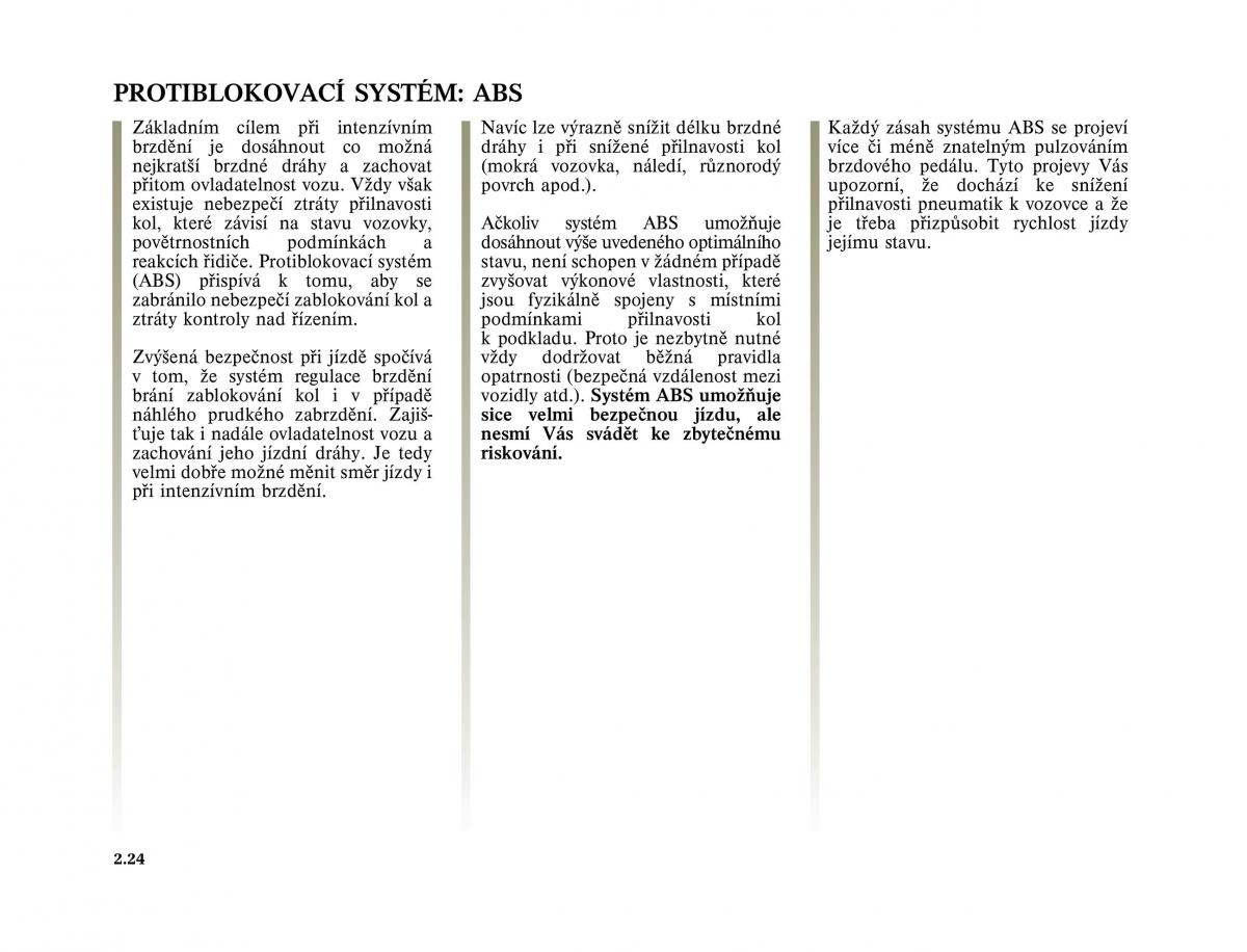 Renault Vel Satis instrukcja obslugi / page 118