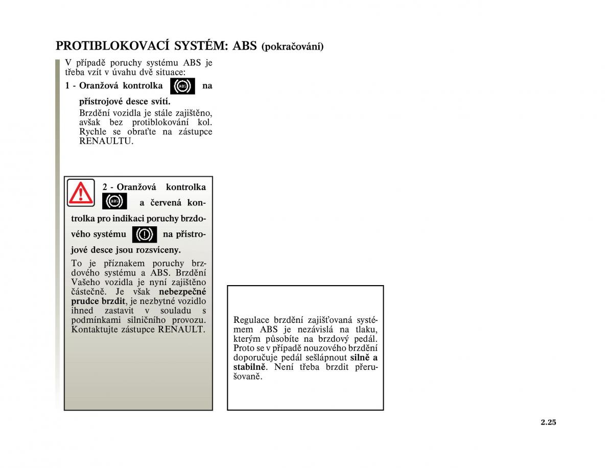 Renault Vel Satis instrukcja obslugi / page 119