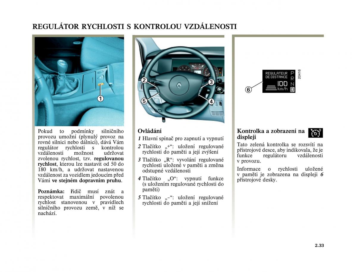 Renault Vel Satis instrukcja obslugi / page 127