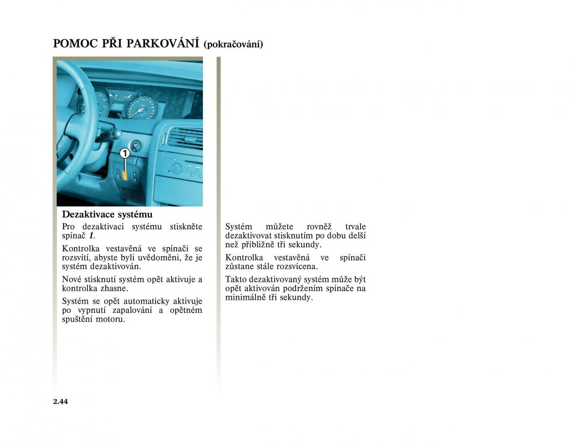 Renault Vel Satis instrukcja obslugi / page 138