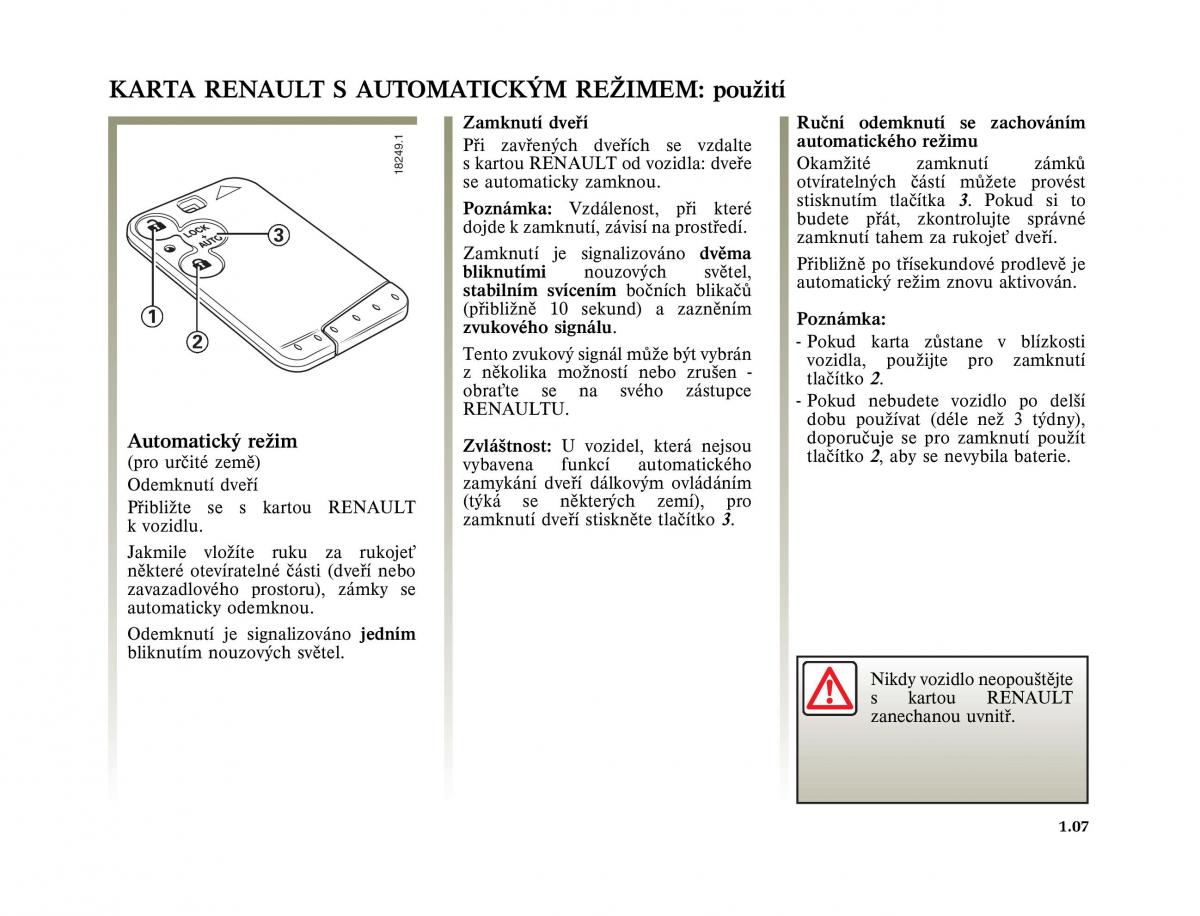 Renault Vel Satis instrukcja obslugi / page 17