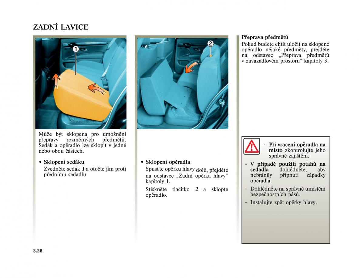 Renault Vel Satis instrukcja obslugi / page 170