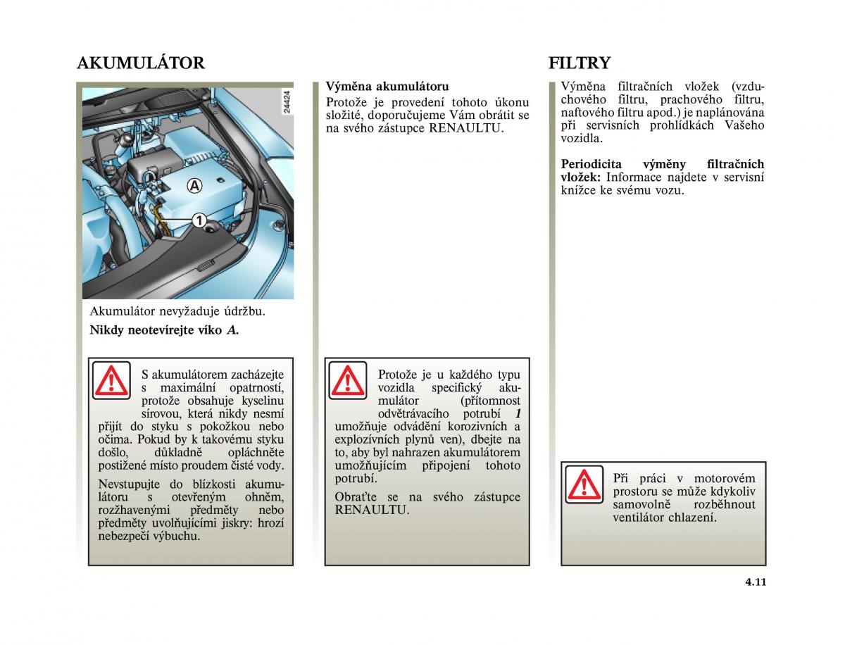 Renault Vel Satis instrukcja obslugi / page 189