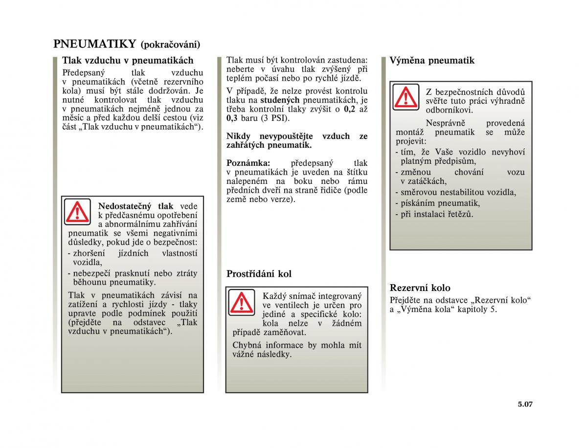 Renault Vel Satis instrukcja obslugi / page 199