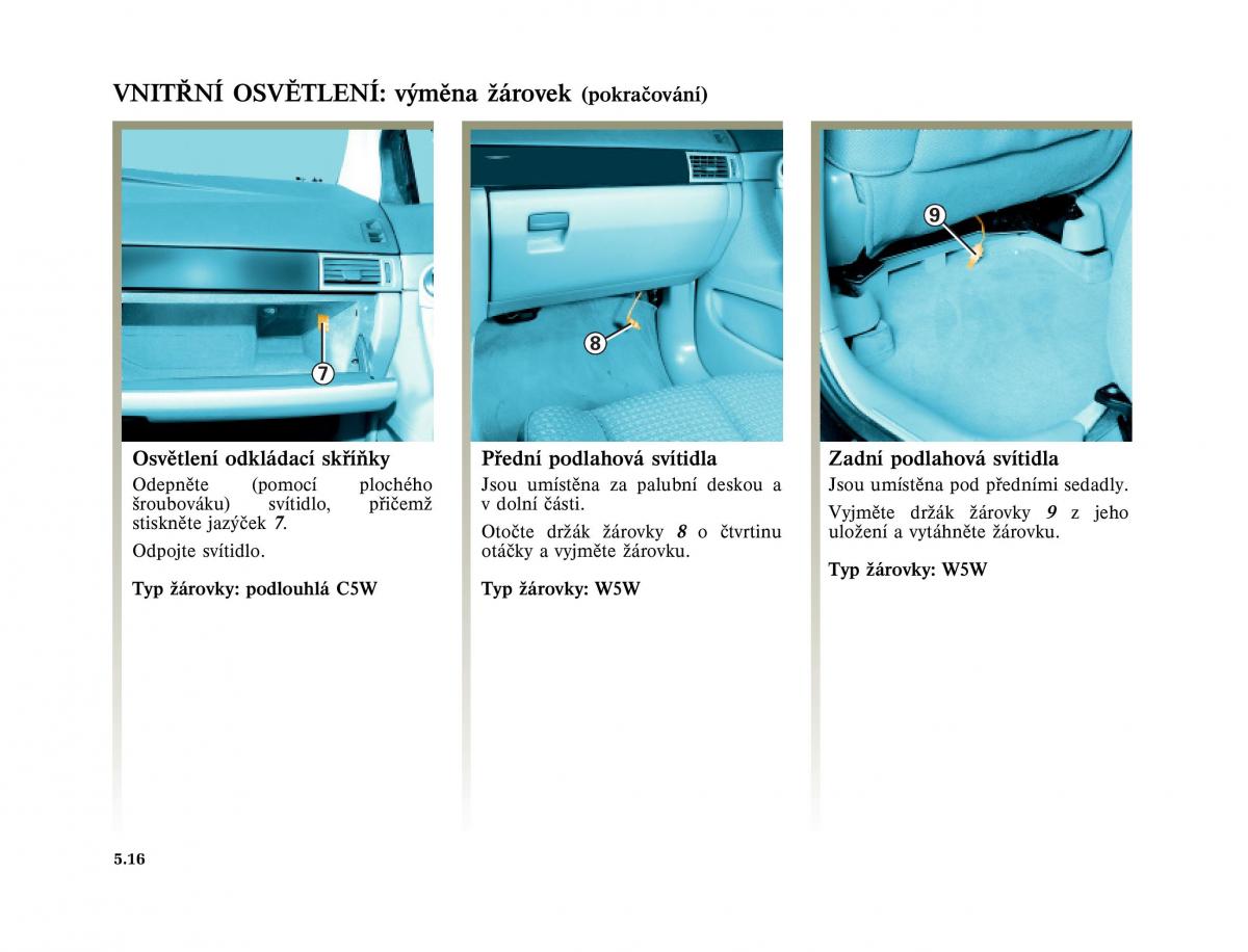 Renault Vel Satis instrukcja obslugi / page 208