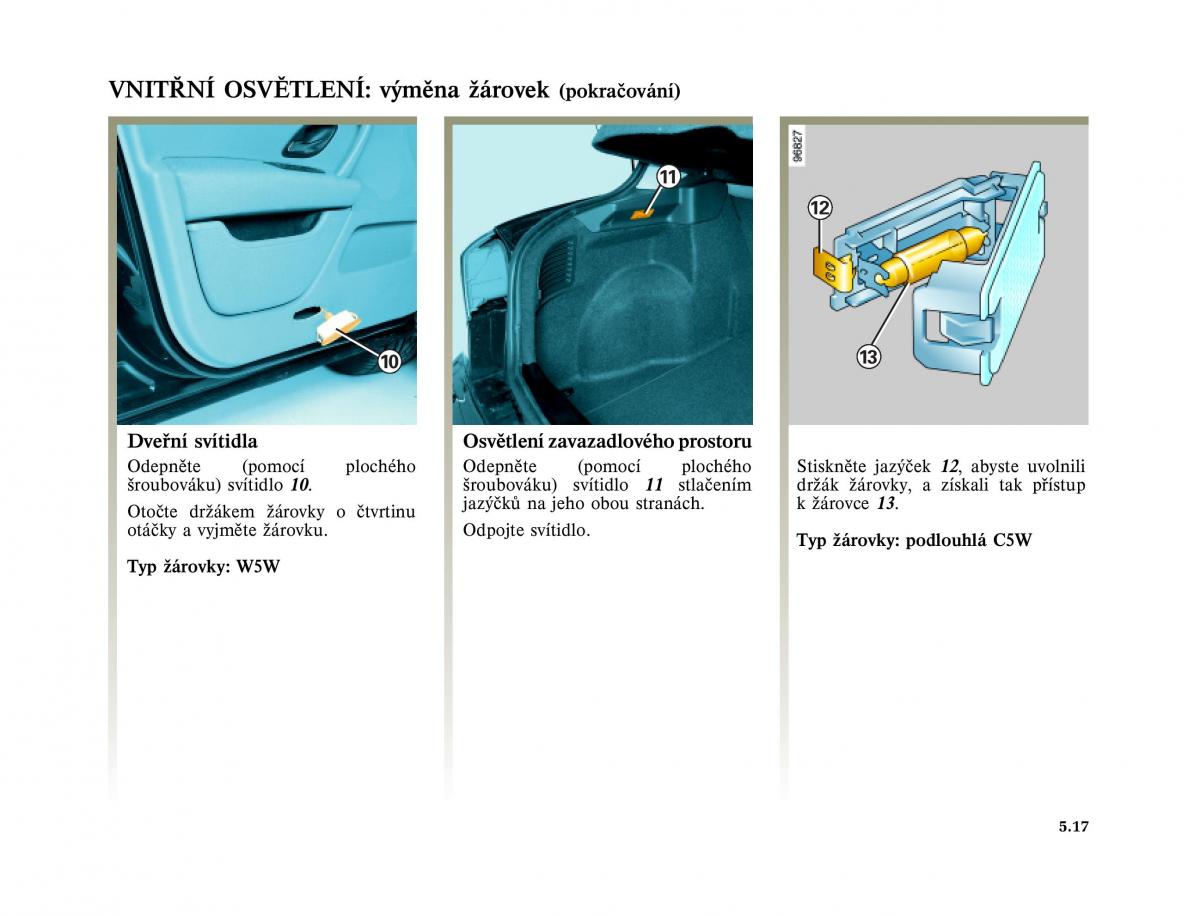 Renault Vel Satis instrukcja obslugi / page 209