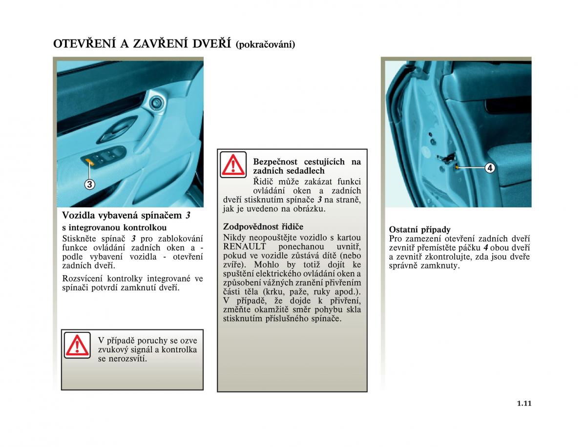 Renault Vel Satis instrukcja obslugi / page 21