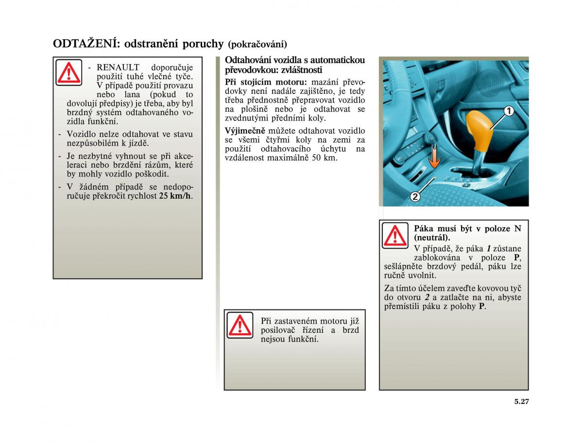 Renault Vel Satis instrukcja obslugi / page 219