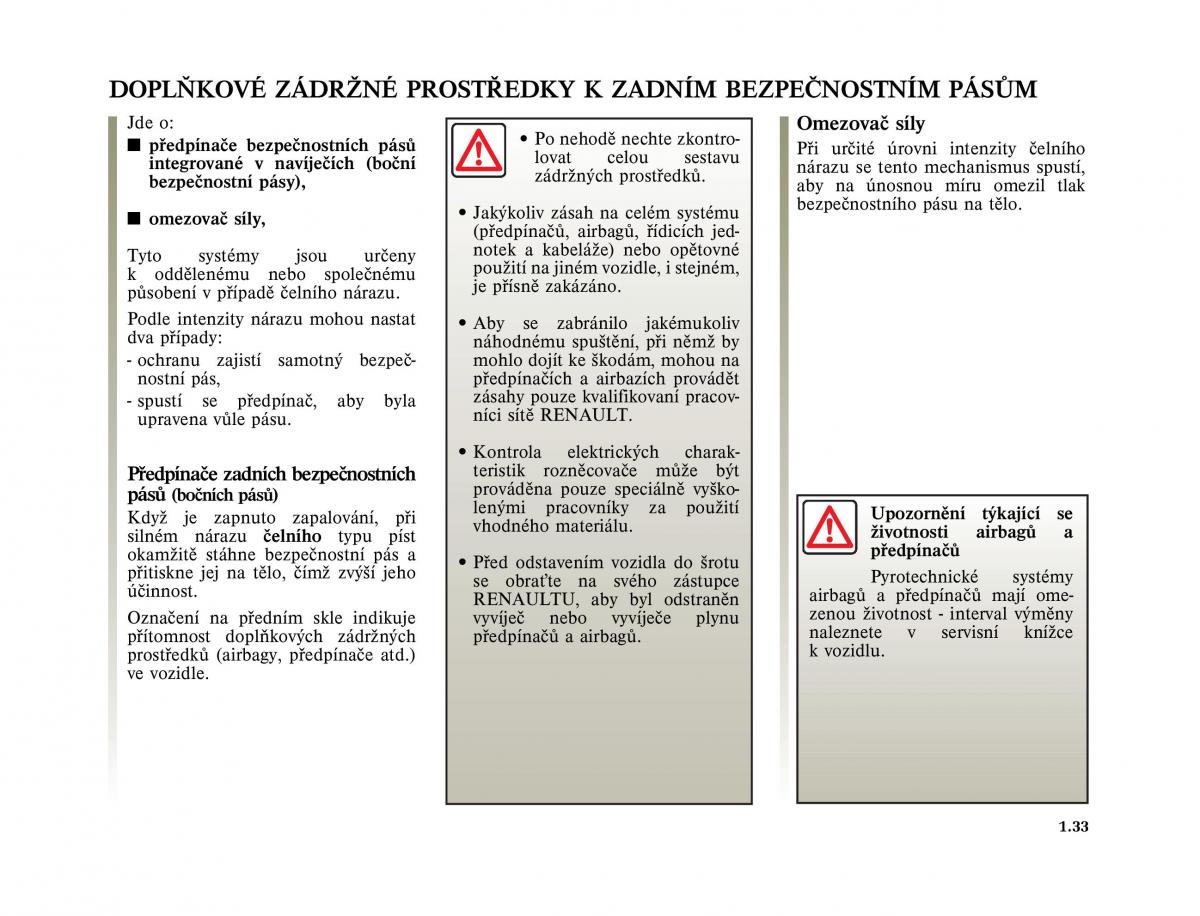 Renault Vel Satis instrukcja obslugi / page 43