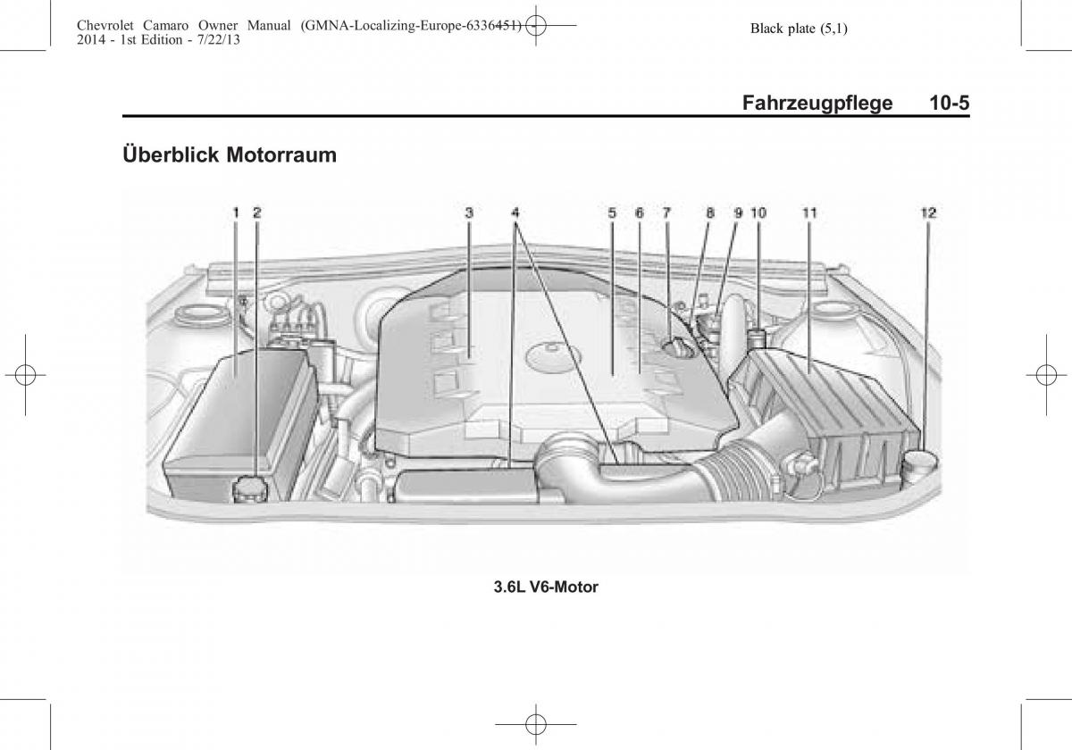 Chevrolet Camaro V 5 Handbuch / page 223