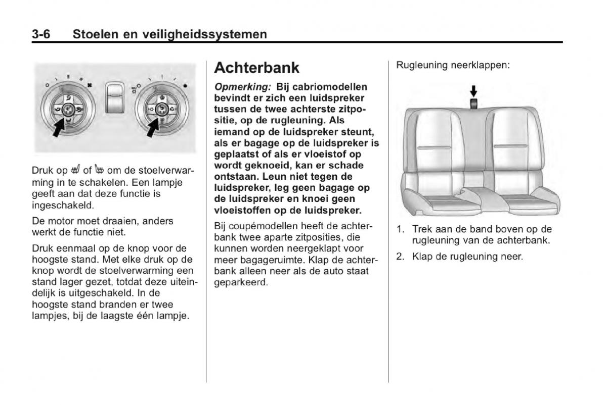 Chevrolet Camaro V 5 Bilens instruktionsbog / page 55