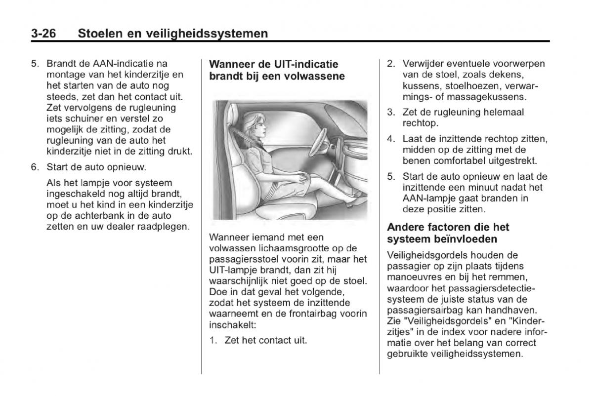 Chevrolet Camaro V 5 Bilens instruktionsbog / page 75