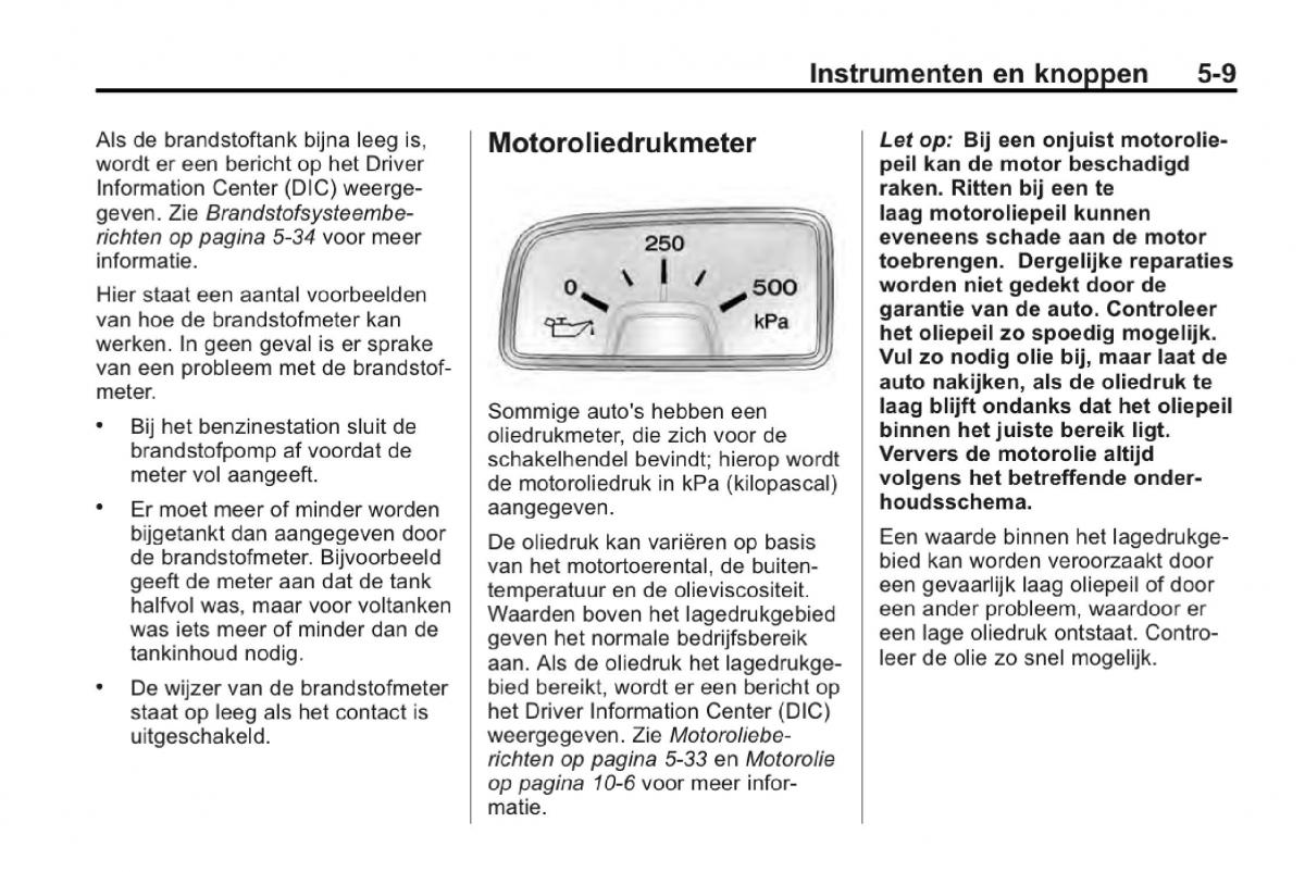 Chevrolet Camaro V 5 Bilens instruktionsbog / page 116