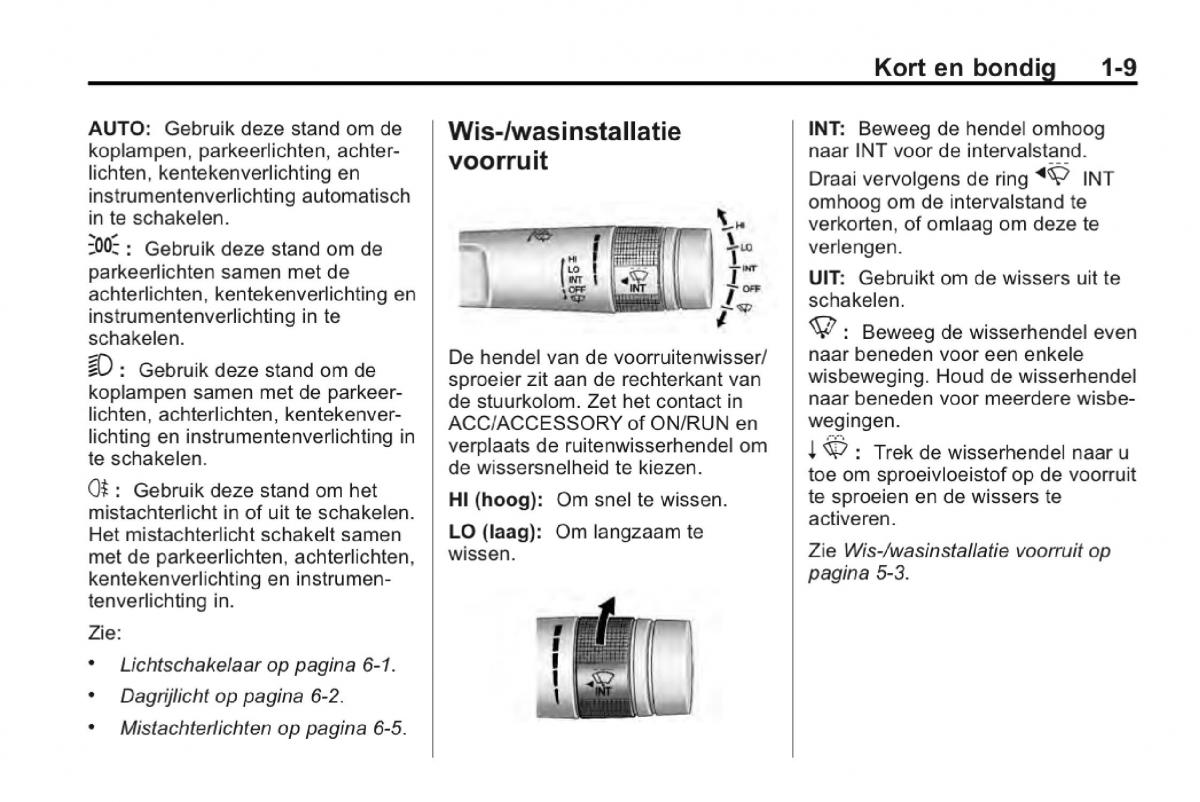 Chevrolet Camaro V 5 Bilens instruktionsbog / page 14